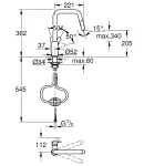 Змішувач для кухні Grohe Eurosmart (30619000) фото - 4