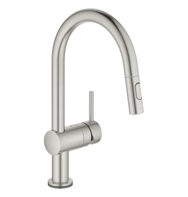 Сенсорний змішувач для кухні з висувним виливом Grohe Minta Touch (31358DC2) фото - 1