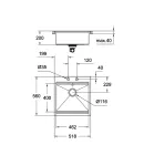Кухонна мийка K800 (50 cm) Grohe EX-2 Sink (31583SD0) фото - 2