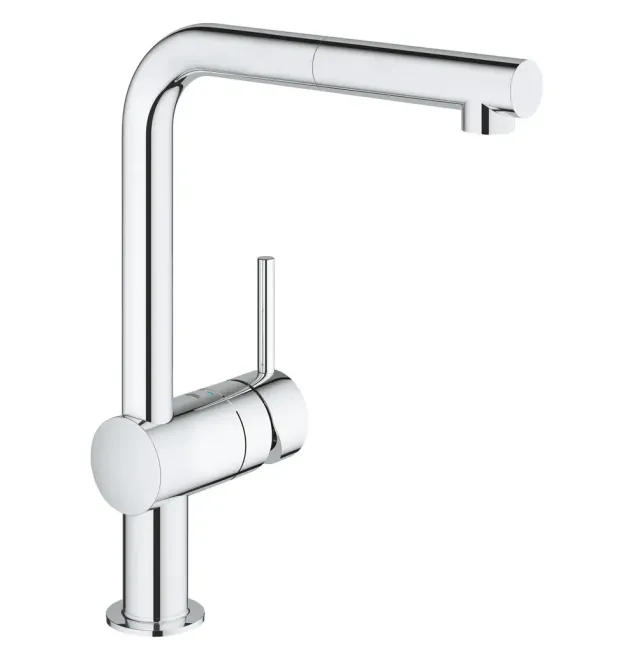 Змішувач для кухні з висувним виливом Grohe Minta (32168000) фото - 1