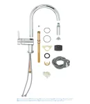 Змішувач для кухні з висувним виливом Grohe Minta (32321002) фото - 4