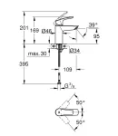 Змішувач для раковини Grohe Eurosmart S-Size (324672433) фото - 6