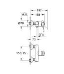 Смеситель для душа Grohe BauClassic (32867000) фото - 2