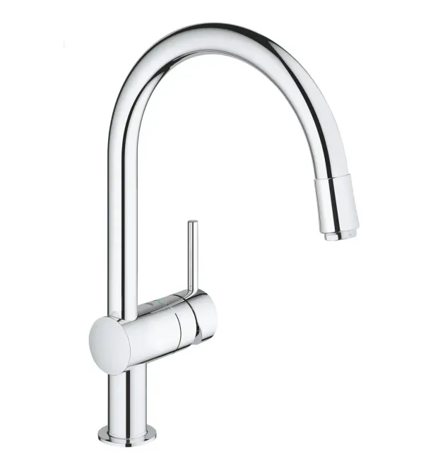 Змішувач для кухні з висувним виливом Grohe Minta (32918000) фото - 1