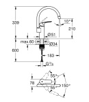 Смеситель для кухни Grohe Eurosmart New (33202003) фото - 3