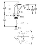 Смеситель для кухни Grohe Eurosmart New (33281003) фото - 2