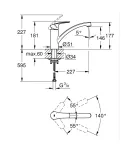 Змішувач одноважільний для мийки Grohe Eurosmart (332812433) фото - 3