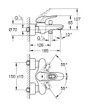 Змішувач для ванни Grohe Eurostyle (33591LS3) фото - 2
