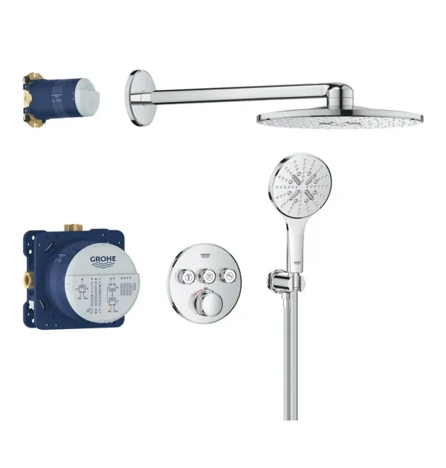 Душова система прихованого монтажу з термостатом Grohe Grohtherm SmartControl (34863000) фото - 1
