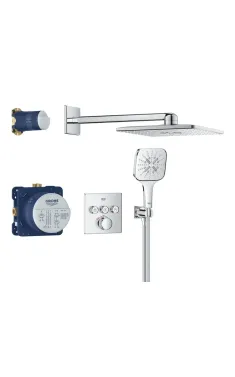 Душова система прихованого монтажу на 3 виходи з термостатом Grohe Grohtherm SmartControl (34864000)