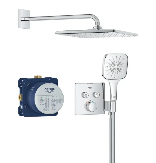 Душова система прихованого монтажу з термостатом Grohe Grohtherm SmartControl (34865000) фото - 1