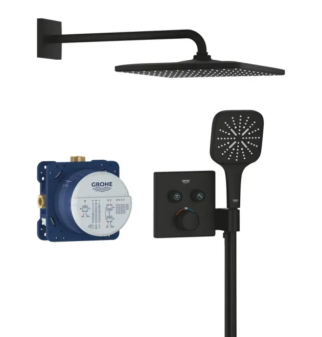 Душовий комплект Grohe Grohtherm SmartControl із Rainshower 310 Mono Cube (34865KF0) фото - 1