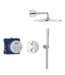 Душова система прихованого монтажу Grohe Grohtherm з термостатом і верхнім душем Rainshower Mono 310, хром — фото 2
