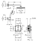 Душова система прихованого монтажу з термостатом Grohe Grohtherm (34871000) фото - 5