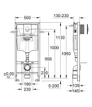 Система інсталяції для унітазу 3 в 1 Grohe Rapid SL (38722001) фото - 6