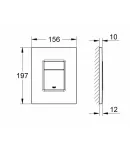 Панель змиву Grohe Skate Cosmopolitan для унітазу (38732000) фото - 4