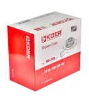 Душевой трап KOER FD14-100x100-90 из нерж. стали SUS304 100x100мм, угловой отвод (AC0661) — фото 2