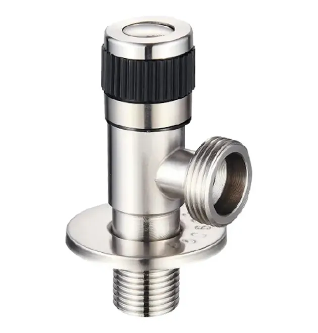 Кран для подключения сантехприборов Champion VAL-05 1/2x3/4 из нержавеющей стали SUS304 (CH0324) фото - 1