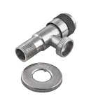 Кран для подключения сантехприборов Champion VAL-05 1/2x3/4 из нержавеющей стали SUS304 (CH0324) фото - 2