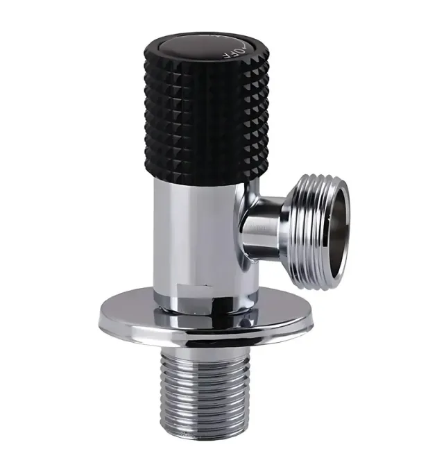 Кран для подключения сантехприборов CHAMPION VAL-13-1/2x1/2 CHROME из нержавеющей стали (цвет хром) (CH6569) фото - 1
