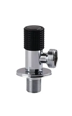 Кран для подключения сантехприборов CHAMPION VAL-14-1/2x3/4 CHROME из нержавеющей стали (цвет хром) (CH6570)