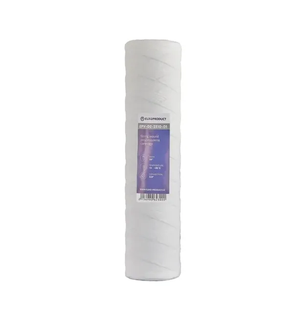Картридж із поліпропіленової нитки PP1 2,5″x10″ EUROPRODUCT EPV-02-2510-01 (EP6230) фото - 1