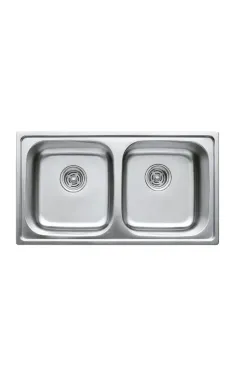Мийка кухонна HAIBA 78x43 DOUBLE (decor) (HB0567)