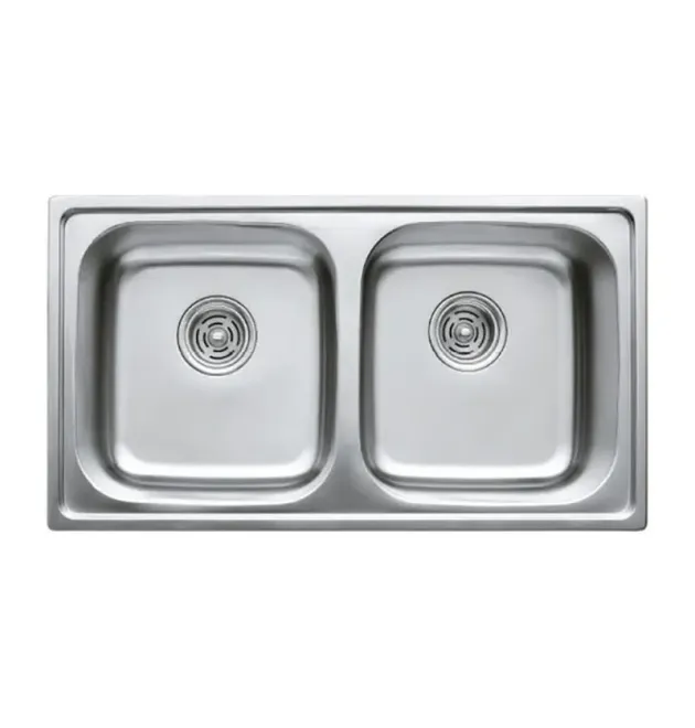 Мийка кухонна HAIBA 78x43 DOUBLE (decor) (HB0567) фото - 1