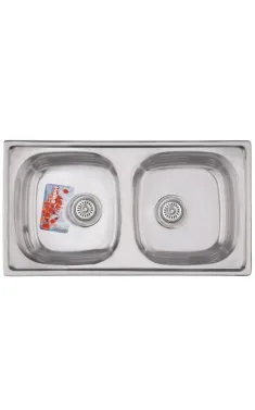 Мийка кухонна HAIBA 78x43 DOUBLE (polish) (HB0568)