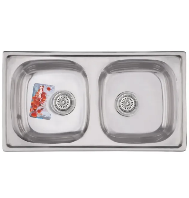 Мийка кухонна HAIBA 78x43 DOUBLE (polish) (HB0568) фото - 1