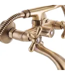 Смеситель для ванны HAIBA DOMINOX 142 EURO BRONZE (Цвет бронза) — фото 3