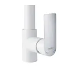 Змішувач для кухні HAIBA ALEX 018 NUT WHITE-CHROME, білий матовий — фото 4