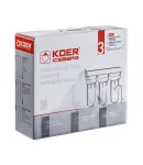 Система очищення питної води 3-х ступінчата KOER KV-70 (старий артикул KV.01) (ППР5 + пом'якшння + спресоване вугілля) ICEBERG (KR3142) фото - 6