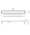 Душевой трап KOER FD35-70x800-BLACK из нерж. стали SUS304 70x800мм (Цвет черный) (KR4746) — фото 3