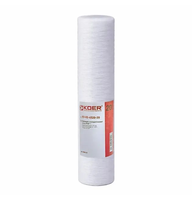 Картридж із поліпропіленової нитки PP20 4,5″x20″ KOER KV-02-4520-20 (старий артикул KV.5220) (KR4780) фото - 1