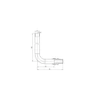 Трубка Г-подібна для приєднання радіатора Koer KA.D16-250 - 16(2.2mm) x 15-250mm (KR4902) — фото 2