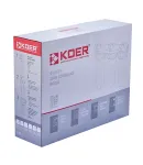 Фільтр для холодної води KOER KV-26-3/4 (3 колби 3-х складові, картридж PPR+спресоване/гранульоване вугілля) 8 атмосфер 3/4″ (KR5023) фото - 2