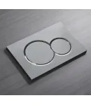 Панель змиву KOER KT-0601-01 240x160x10mm пластикова, кнопка кругла (колір хром) (KR5174) фото - 2