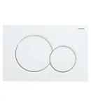 Панель змиву KOER KT-0601-03 240x160x10mm пластикова, кнопка кругла (колір білий) (KR5175) фото - 4