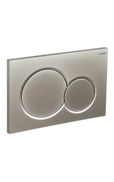 Панель змиву KOER KT-0601-14 240x160x10mm пластикова, кнопка кругла (колір сатин) (KR5177)