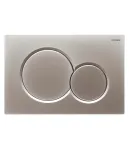 Панель змиву KOER KT-0601-14 240x160x10mm пластикова, кнопка кругла (колір сатин) (KR5177) фото - 2