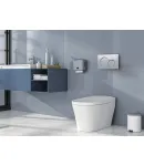 Панель змиву KOER KT-0601-14 240x160x10mm пластикова, кнопка кругла (колір сатин) (KR5177) фото - 4