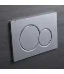 Панель змиву KOER KT-0601-14 240x160x10mm пластикова, кнопка кругла (колір сатин) (KR5177) фото - 5
