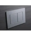 Панель змиву KOER KT-0602-01 240x160x10mm пластикова, кнопка квадратна (колір хром) (KR5178) фото - 2