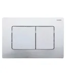 Панель змиву KOER KT-0602-01 240x160x10mm пластикова, кнопка квадратна (колір хром) (KR5178) фото - 3