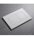 Панель змиву KOER KT-0602-03 240x160x10mm пластикова, кнопка квадратна (колір білий) (KR5180) фото - 3