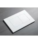 Панель змиву KOER KT-0602-03 240x160x10mm пластикова, кнопка квадратна (колір білий) (KR5180) фото - 5