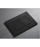 Панель змиву KOER KT-0602-05 240x160x10mm пластикова, кнопка квадратна (колір чорний матовий) (KR5181) фото - 2