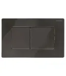 Панель змиву KOER KT-0602-16 240x160x10mm пластикова, кнопка квадратна (колір чорний глянцевий) (KR5182) фото - 4