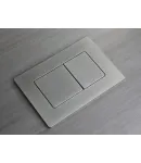 Панель змиву KOER KT-0602-07 240x160x10mm пластикова, кнопка квадратна (колір графіт) (KR5183) фото - 3